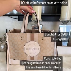 Coach tote bag